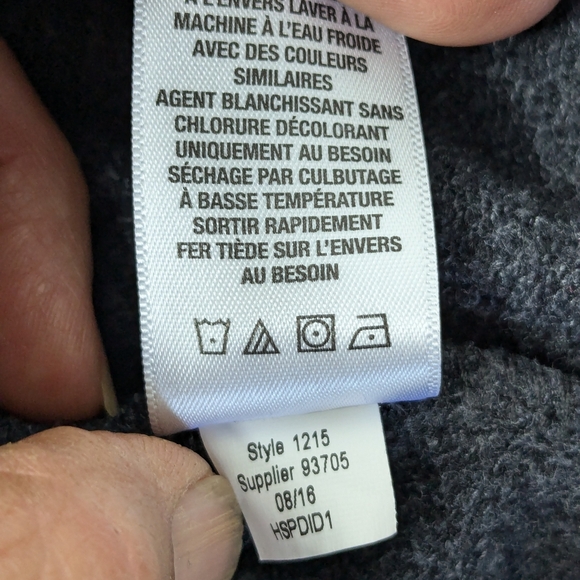 Aeropostale Women's Charcoal Black & Pink Hoodie Sz XS Pullover V-2 - Picture 5 of 9